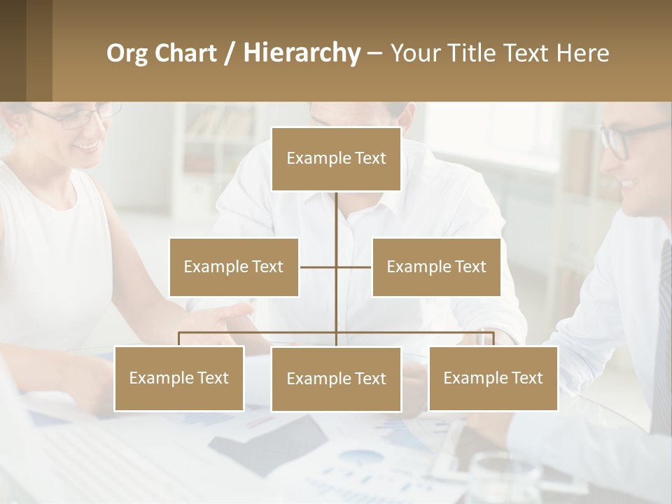 A Group Of Business People Sitting Around A Table PowerPoint Template