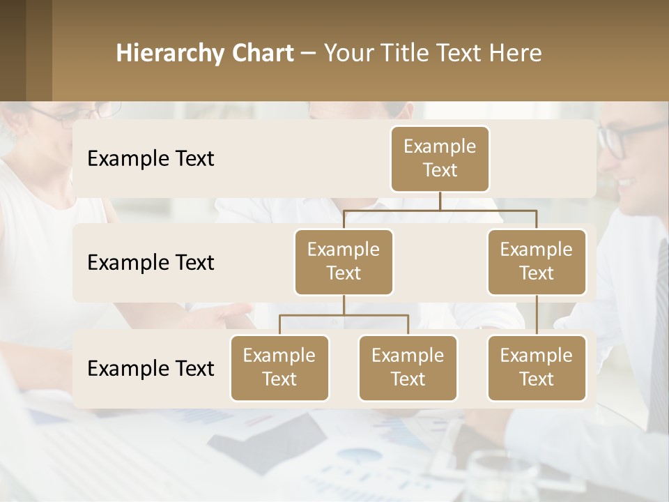A Group Of Business People Sitting Around A Table PowerPoint Template