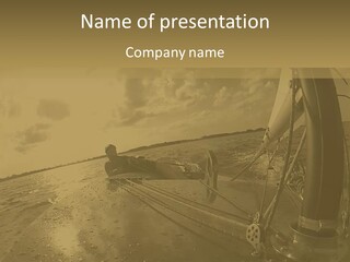 A Man Riding A Surfboard On Top Of A Body Of Water PowerPoint Template