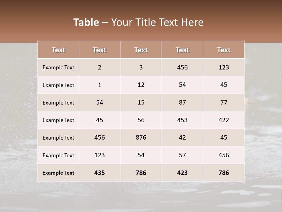 Two Brown Dogs Splashing In A Body Of Water PowerPoint Template