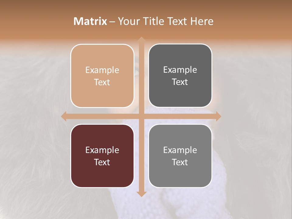 A Woman Wearing A Purple Mitt And A Fur Coat PowerPoint Template