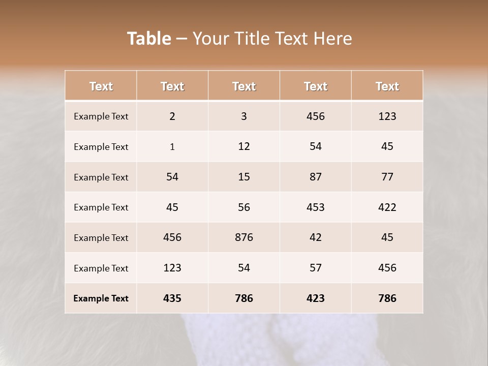 A Woman Wearing A Purple Mitt And A Fur Coat PowerPoint Template