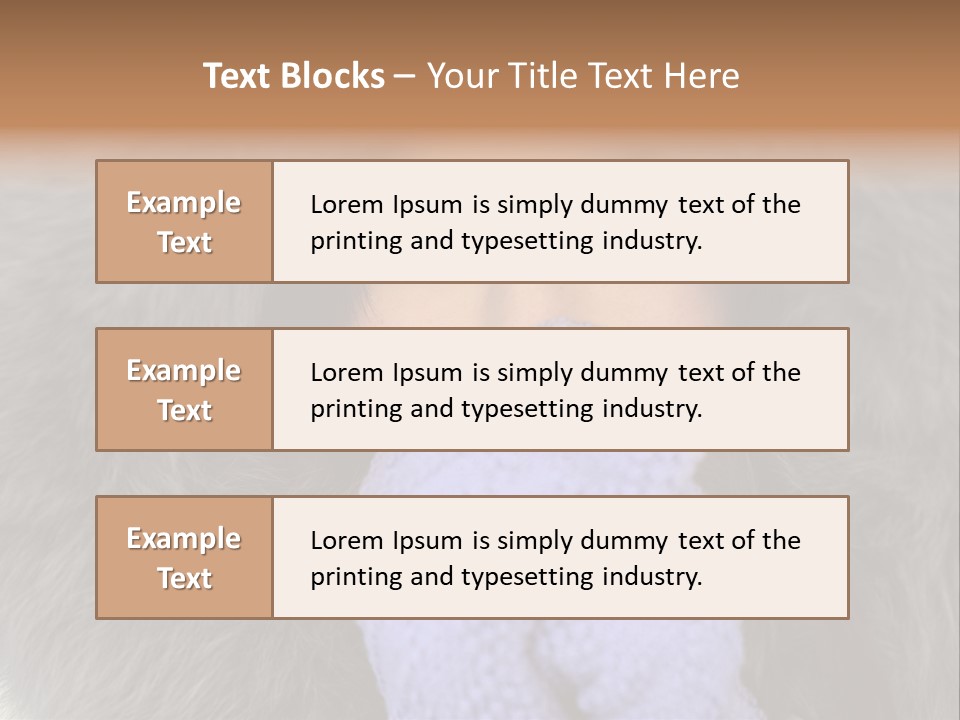 A Woman Wearing A Purple Mitt And A Fur Coat PowerPoint Template