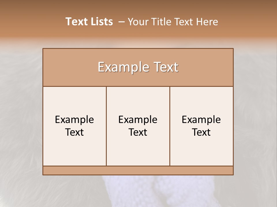 A Woman Wearing A Purple Mitt And A Fur Coat PowerPoint Template