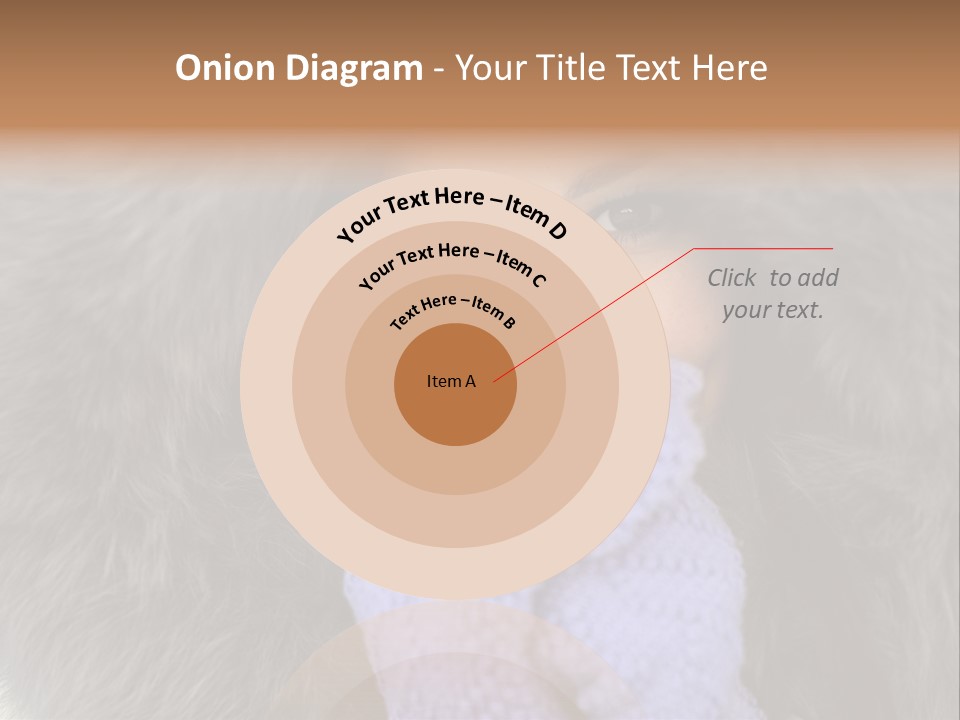 A Woman Wearing A Purple Mitt And A Fur Coat PowerPoint Template