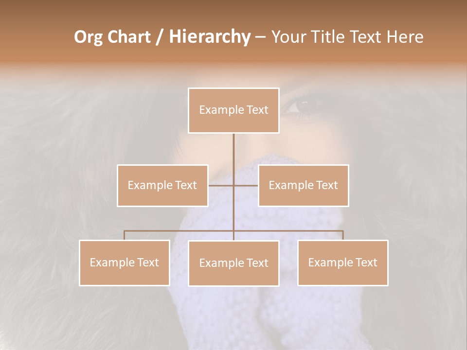 A Woman Wearing A Purple Mitt And A Fur Coat PowerPoint Template