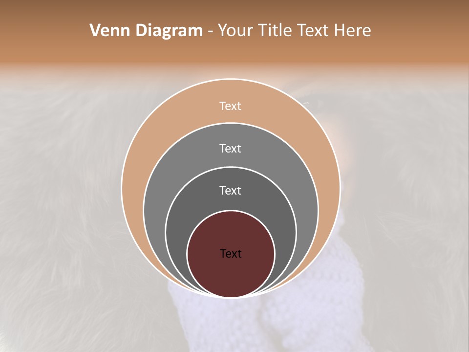 A Woman Wearing A Purple Mitt And A Fur Coat PowerPoint Template