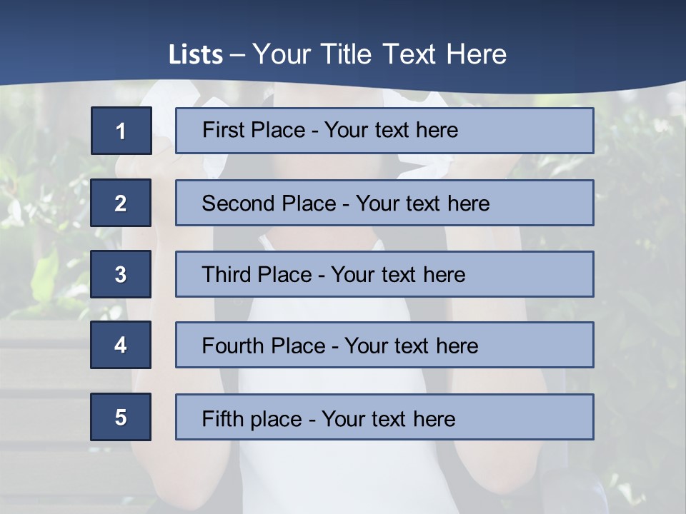 A Woman Sitting On A Bench Holding A Piece Of Paper PowerPoint Template