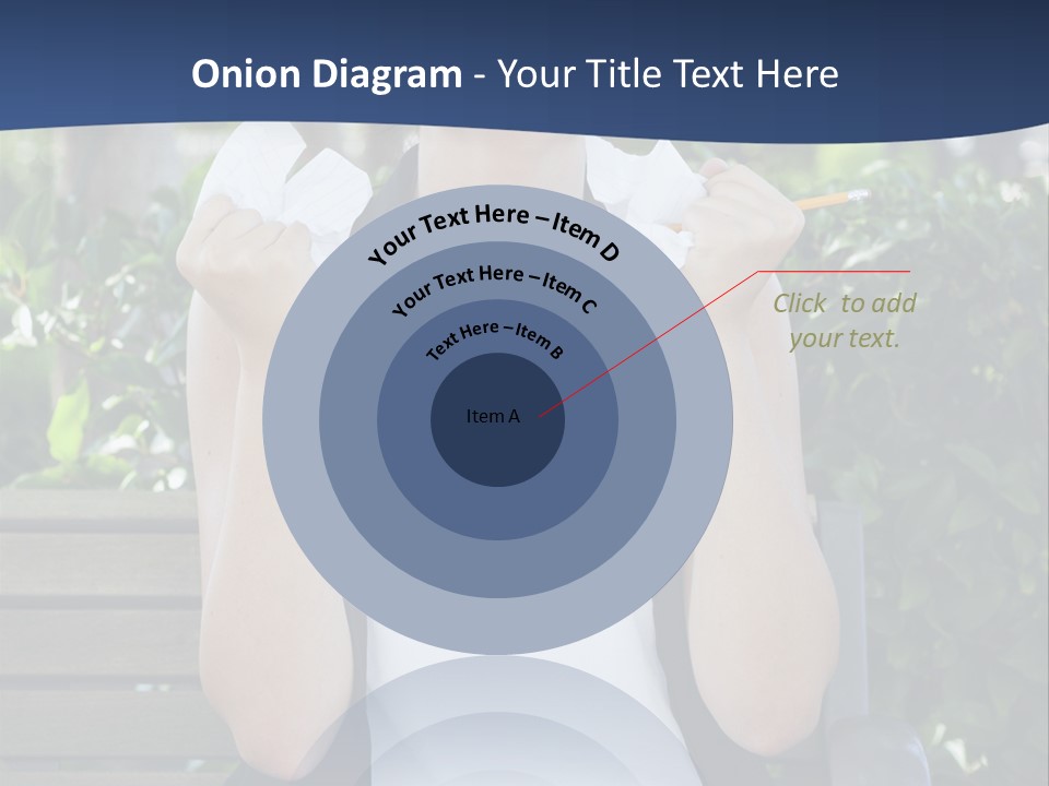 A Woman Sitting On A Bench Holding A Piece Of Paper PowerPoint Template