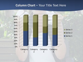 A Woman Sitting On A Bench Holding A Piece Of Paper PowerPoint Template