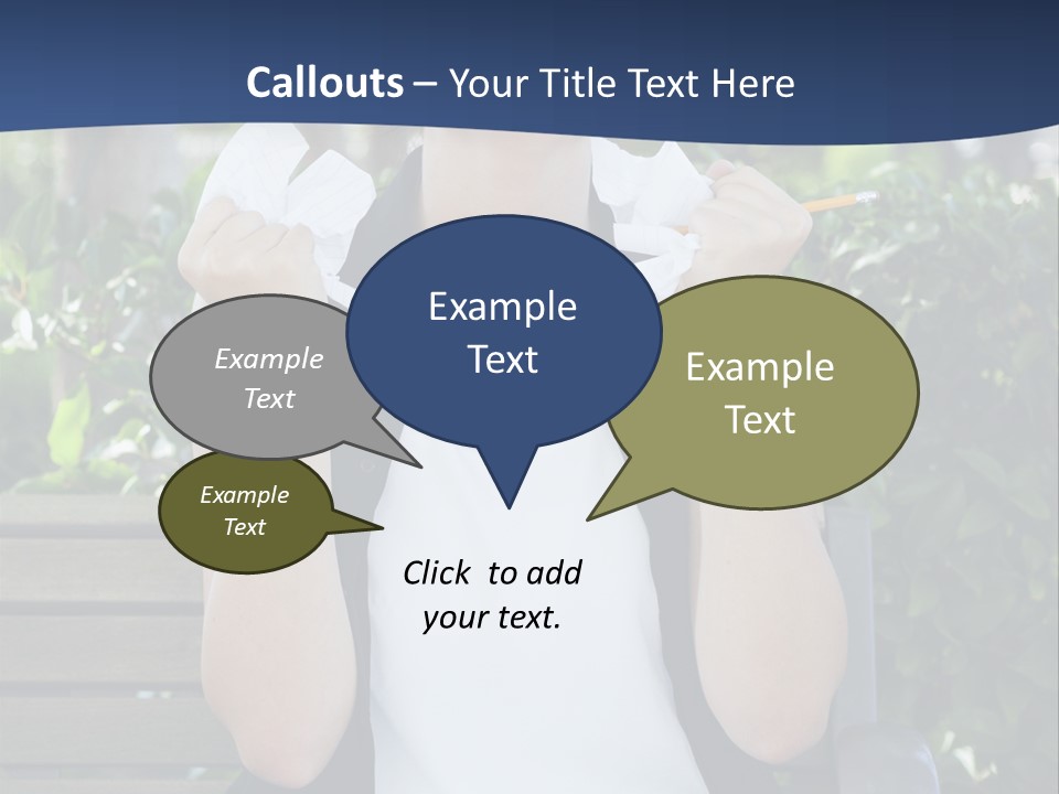 A Woman Sitting On A Bench Holding A Piece Of Paper PowerPoint Template