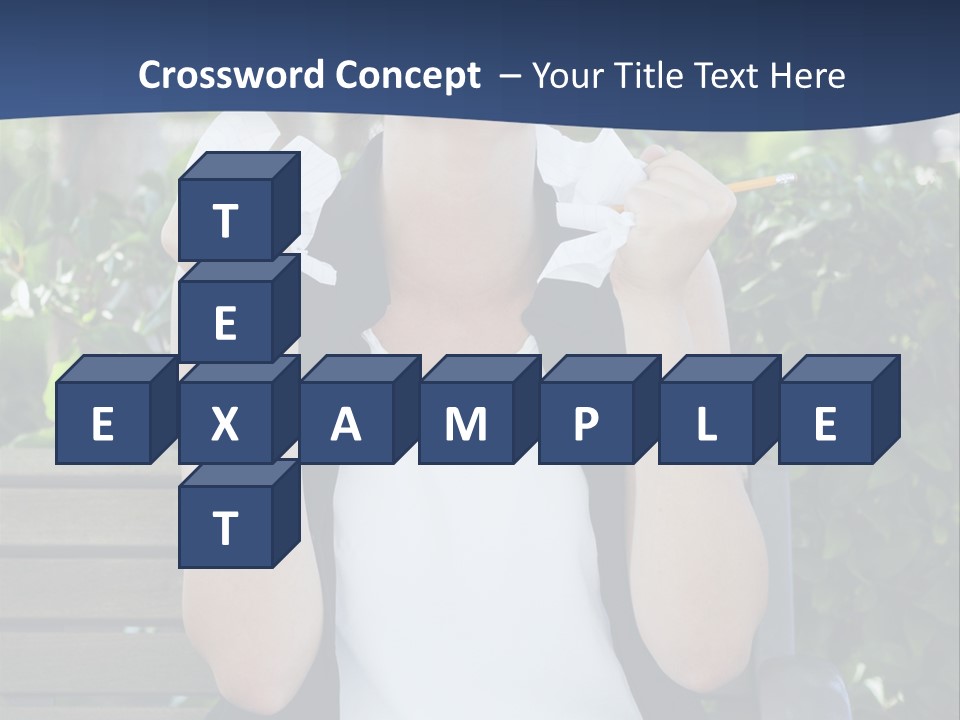 A Woman Sitting On A Bench Holding A Piece Of Paper PowerPoint Template