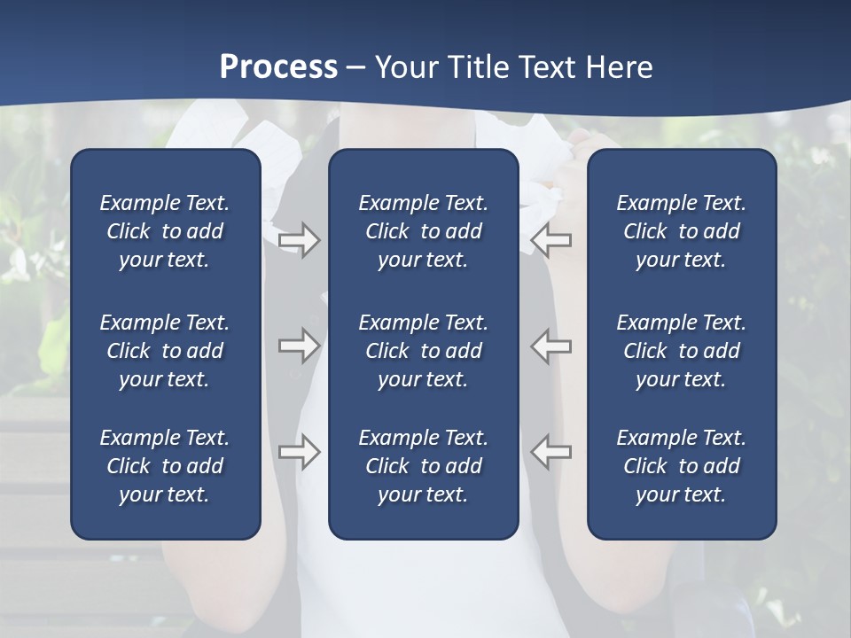A Woman Sitting On A Bench Holding A Piece Of Paper PowerPoint Template