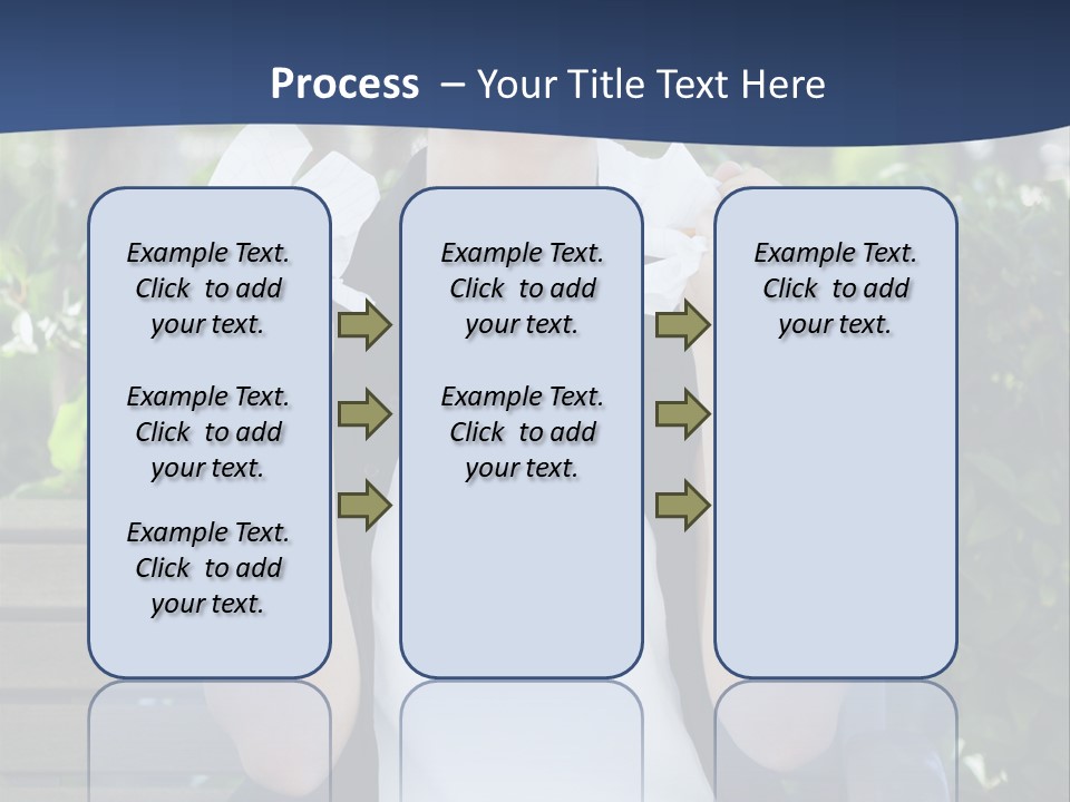 A Woman Sitting On A Bench Holding A Piece Of Paper PowerPoint Template