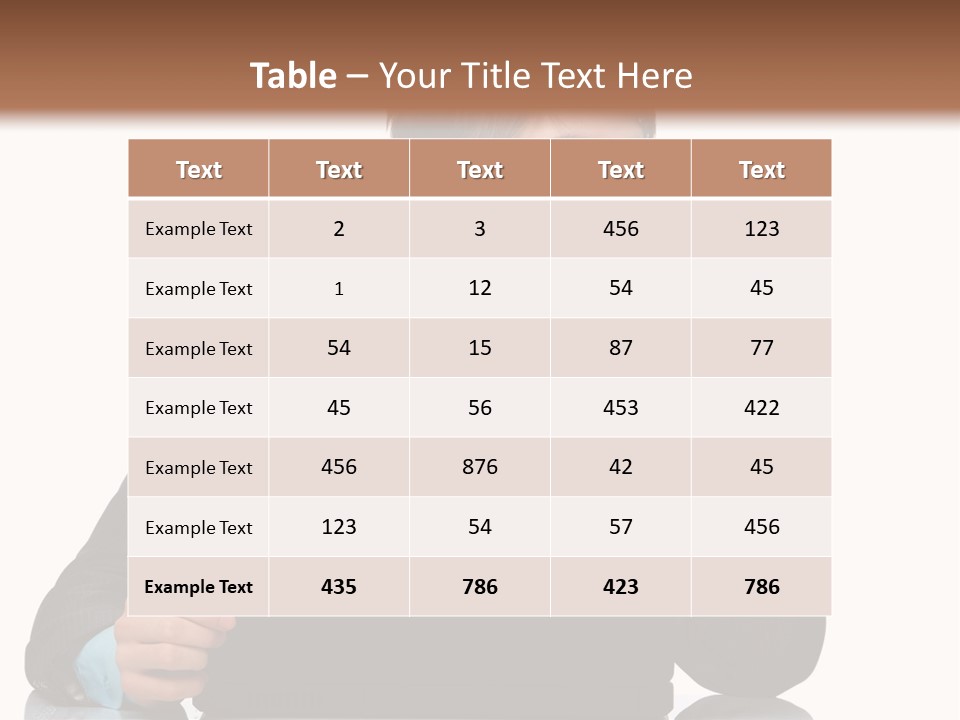 A Man In A Suit Is Using A Laptop PowerPoint Template