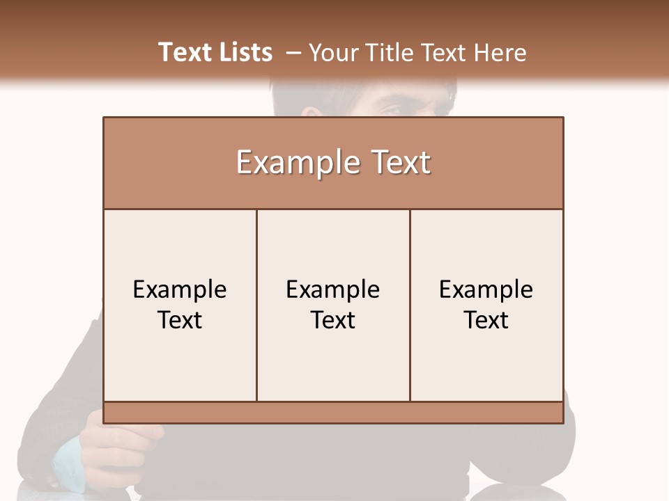 A Man In A Suit Is Using A Laptop PowerPoint Template