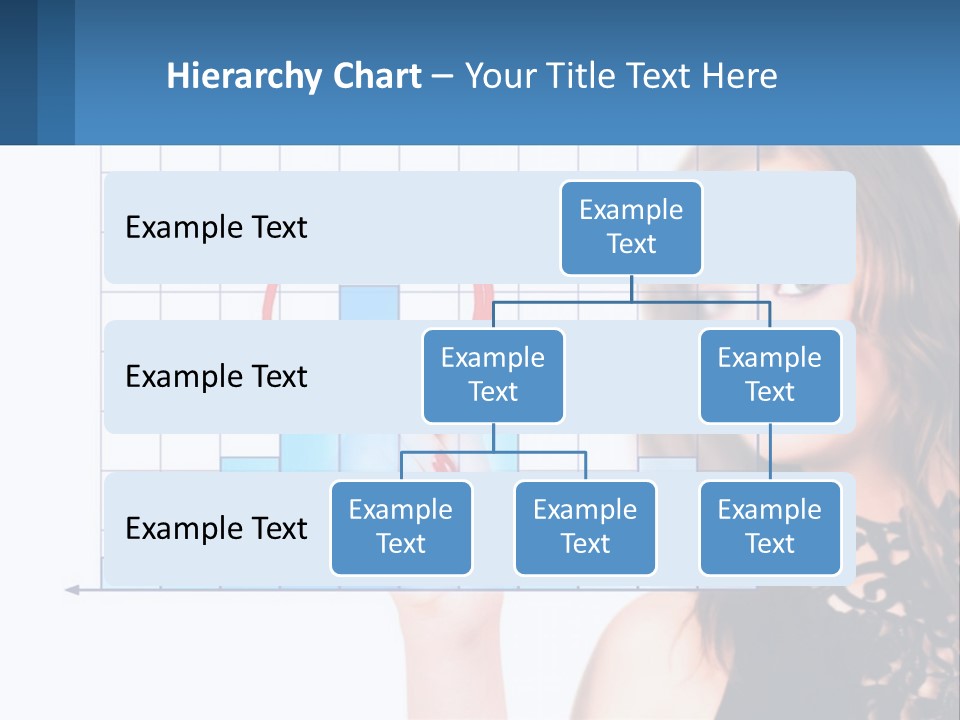 A Woman In A Black Dress With A Red Circle Over Her Head PowerPoint Template