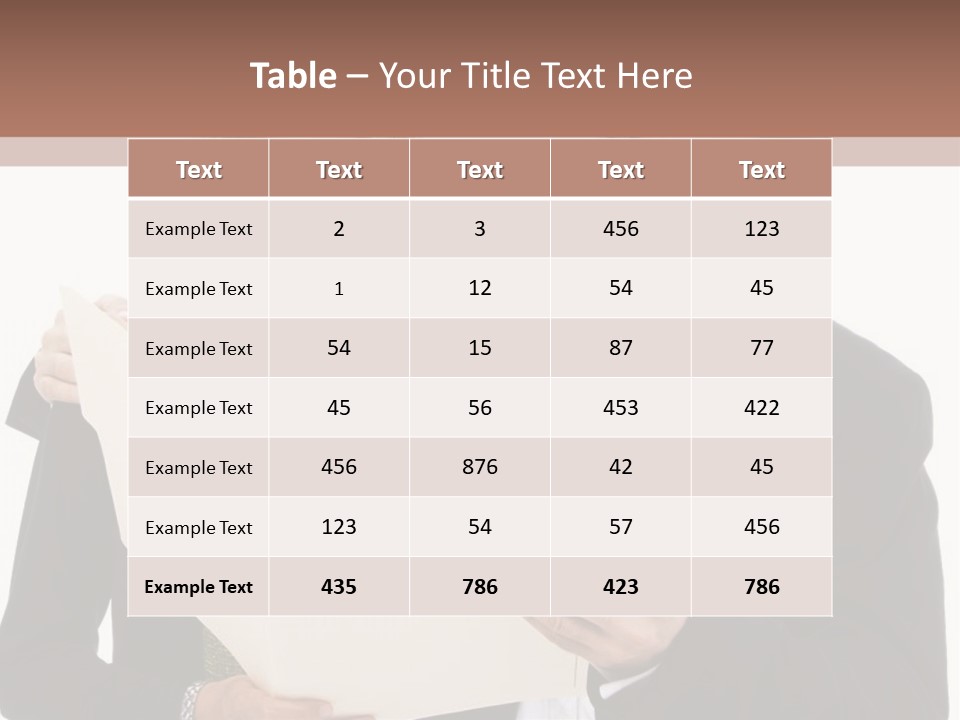 A Man And Woman Looking At A Piece Of Paper PowerPoint Template