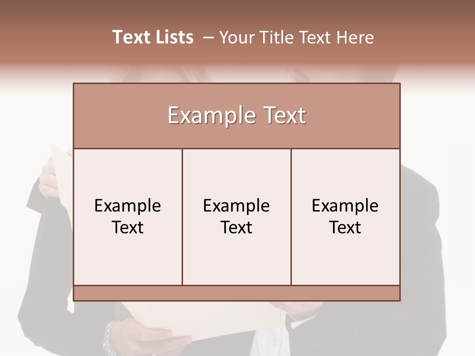 A Man And Woman Looking At A Piece Of Paper PowerPoint Template