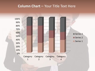 A Man And Woman Looking At A Piece Of Paper PowerPoint Template