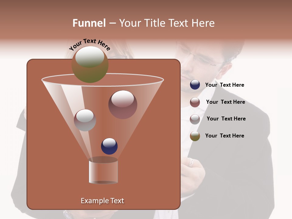 A Man And Woman Looking At A Piece Of Paper PowerPoint Template