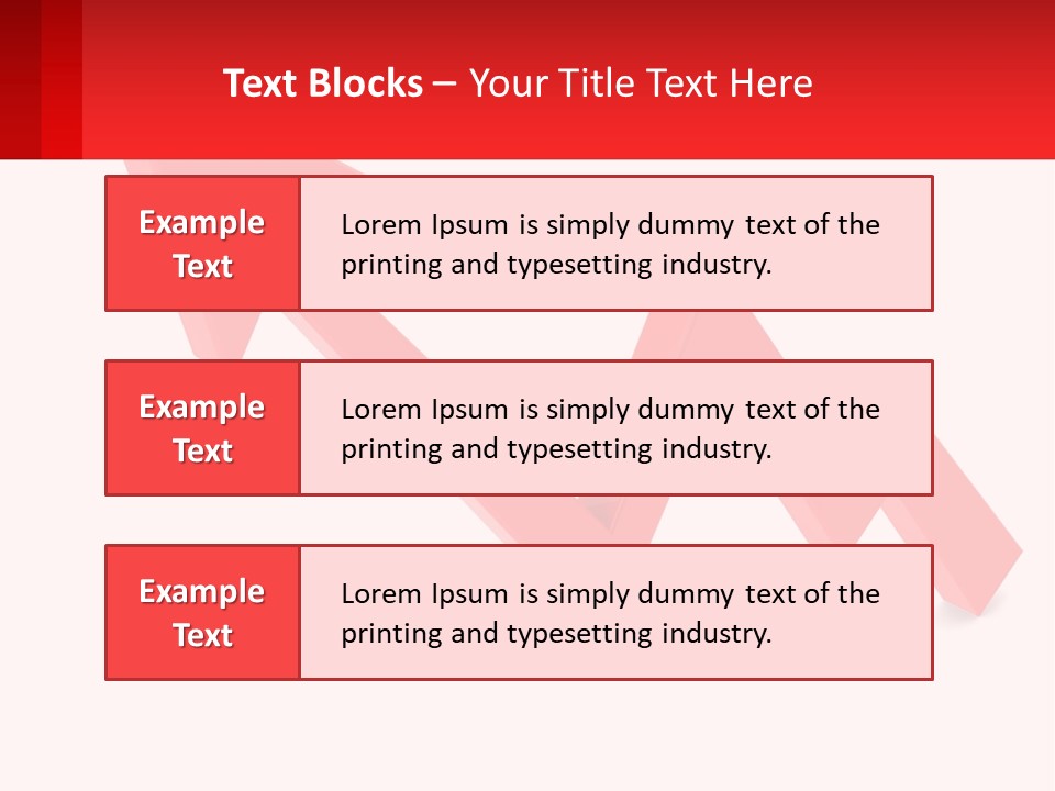 A Red Arrow With A White Background PowerPoint Template