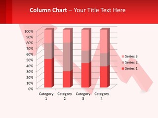 A Red Arrow With A White Background PowerPoint Template