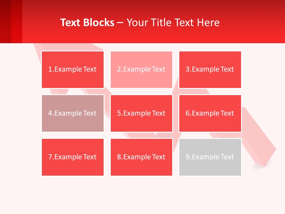 A Red Arrow With A White Background PowerPoint Template