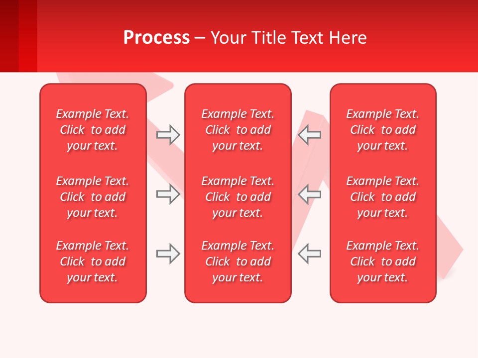 A Red Arrow With A White Background PowerPoint Template