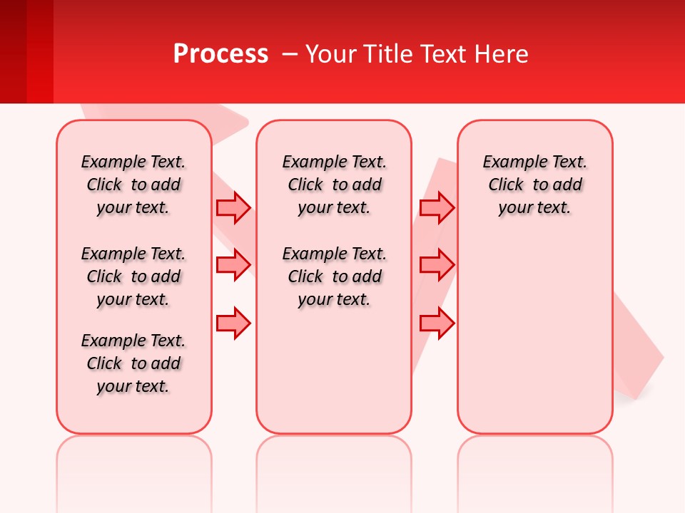 A Red Arrow With A White Background PowerPoint Template