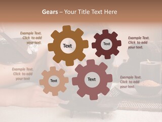 A Woman Getting A Chocolate Facial Mask On Her Face PowerPoint Template