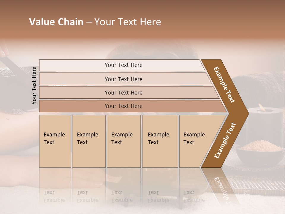 A Woman Getting A Chocolate Facial Mask On Her Face PowerPoint Template