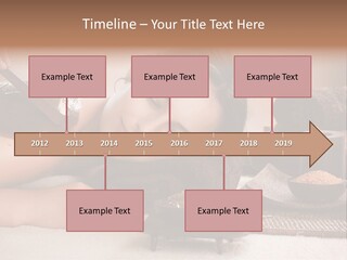 A Woman Getting A Chocolate Facial Mask On Her Face PowerPoint Template