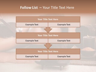 A Woman Getting A Chocolate Facial Mask On Her Face PowerPoint Template
