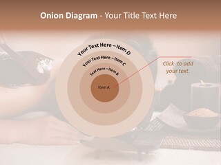 A Woman Getting A Chocolate Facial Mask On Her Face PowerPoint Template