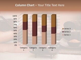 A Woman Getting A Chocolate Facial Mask On Her Face PowerPoint Template