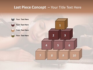 A Woman Getting A Chocolate Facial Mask On Her Face PowerPoint Template