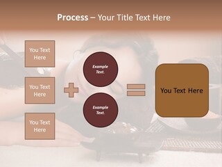 A Woman Getting A Chocolate Facial Mask On Her Face PowerPoint Template