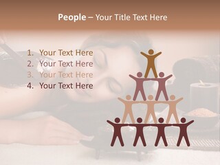 A Woman Getting A Chocolate Facial Mask On Her Face PowerPoint Template