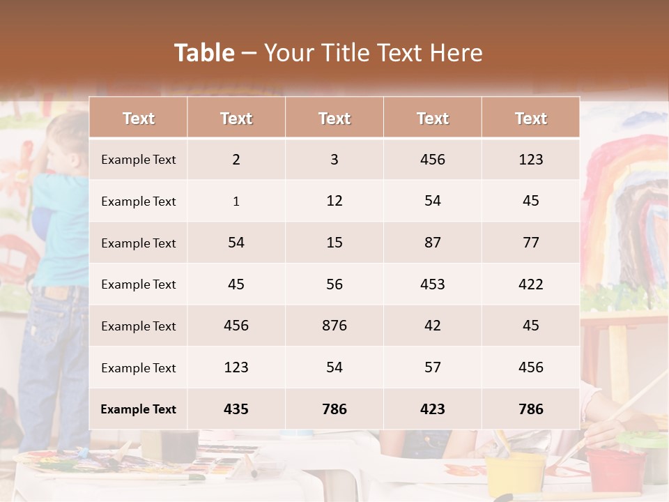 A Woman And Two Children In A Room With Art Supplies PowerPoint Template
