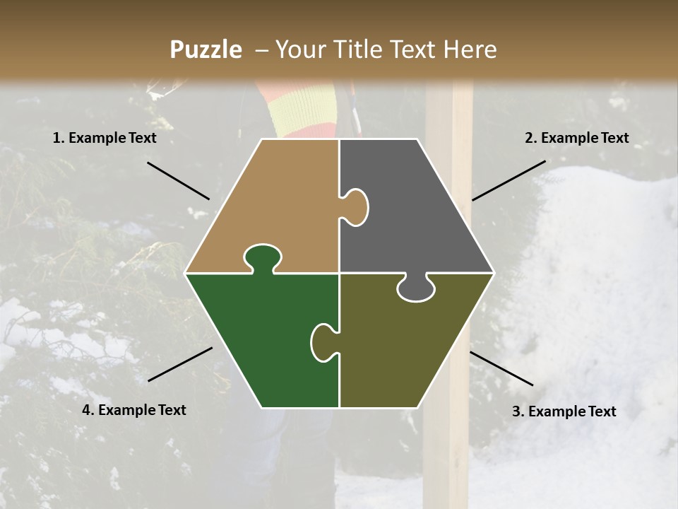 A Person Standing Next To A Bird Feeder In The Snow PowerPoint Template