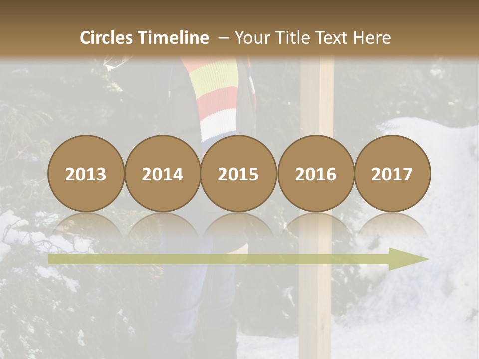 A Person Standing Next To A Bird Feeder In The Snow PowerPoint Template