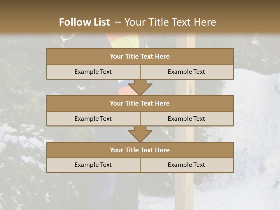 A Person Standing Next To A Bird Feeder In The Snow PowerPoint Template