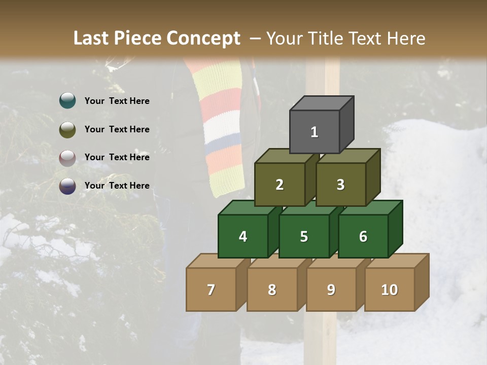 A Person Standing Next To A Bird Feeder In The Snow PowerPoint Template