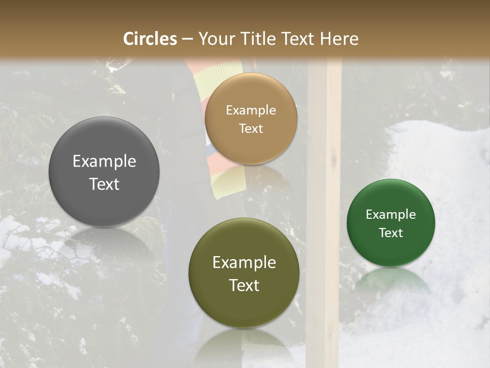 A Person Standing Next To A Bird Feeder In The Snow PowerPoint Template