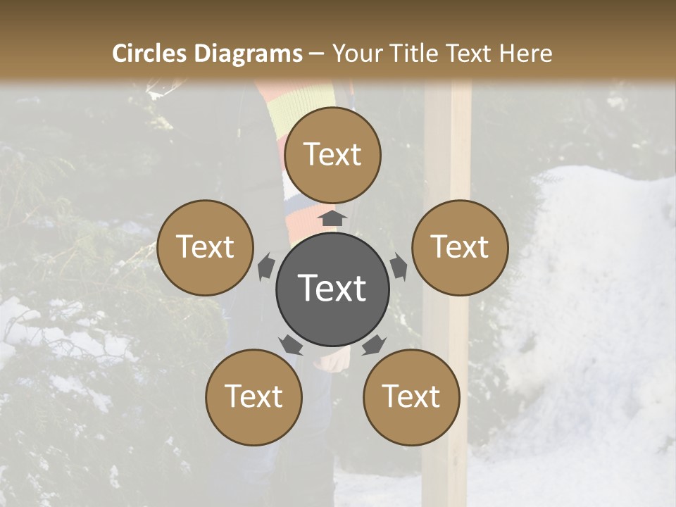 A Person Standing Next To A Bird Feeder In The Snow PowerPoint Template