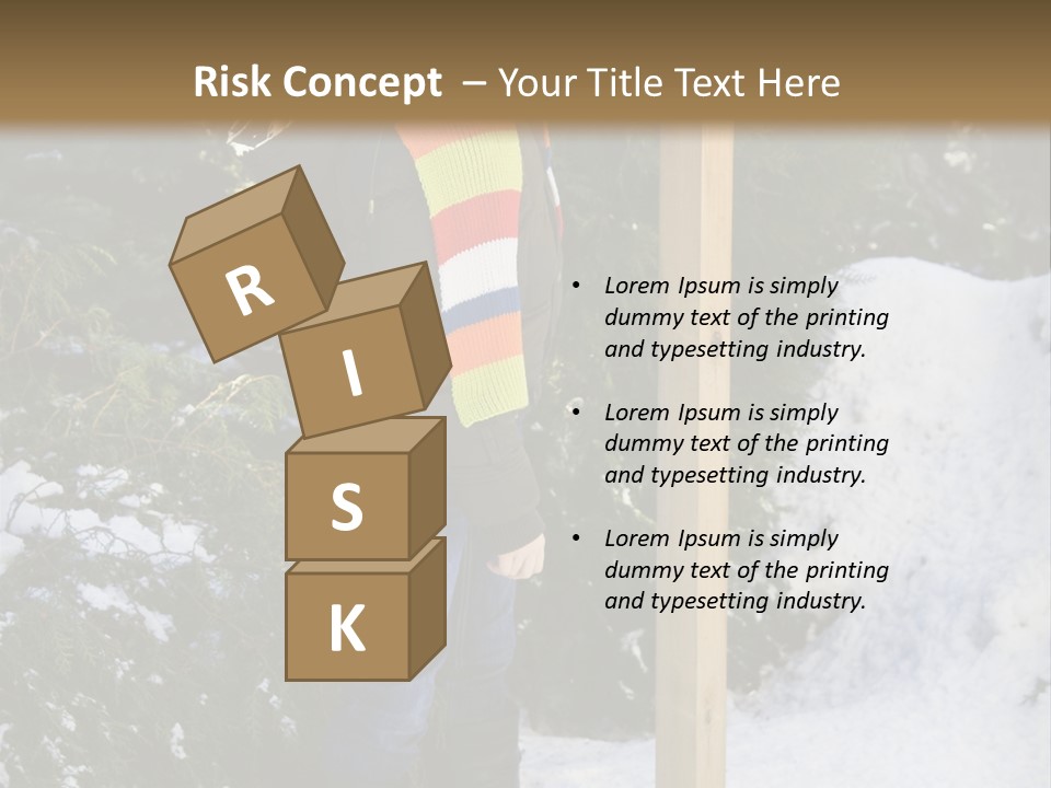 A Person Standing Next To A Bird Feeder In The Snow PowerPoint Template