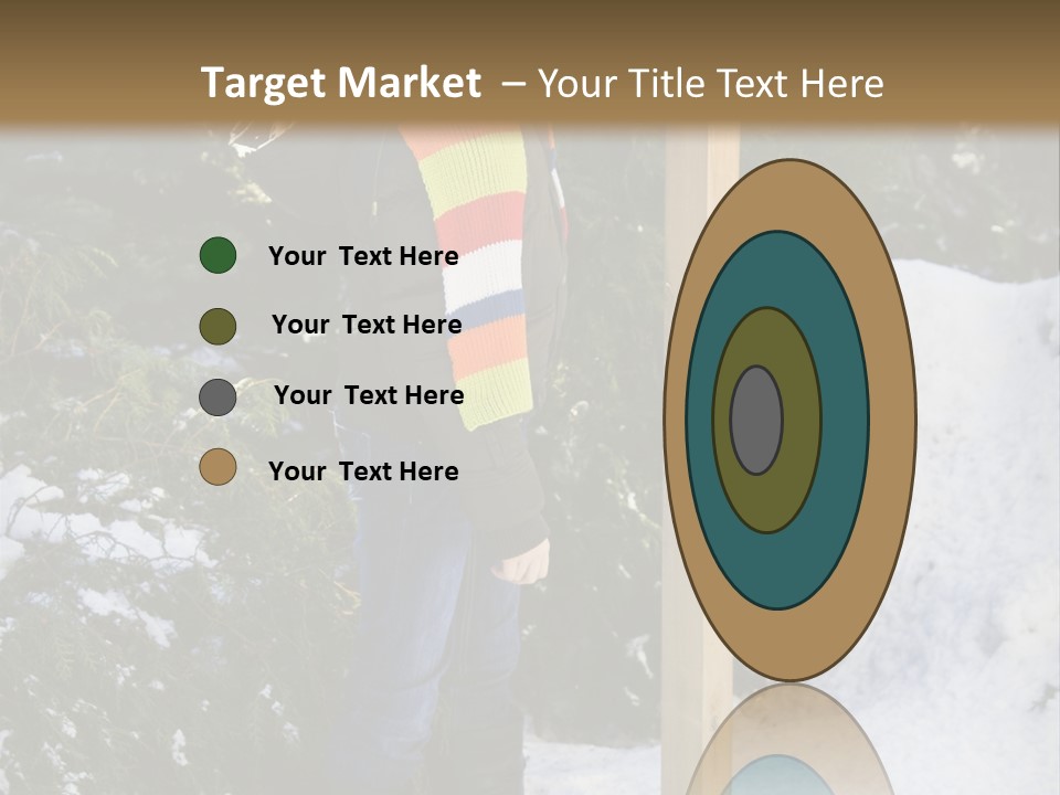 A Person Standing Next To A Bird Feeder In The Snow PowerPoint Template