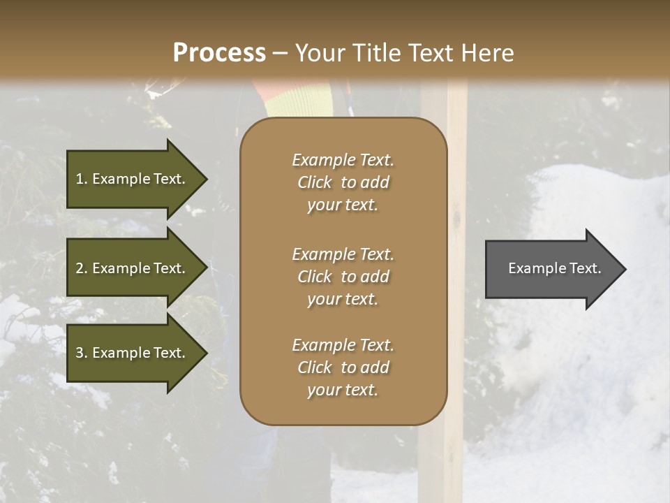 A Person Standing Next To A Bird Feeder In The Snow PowerPoint Template