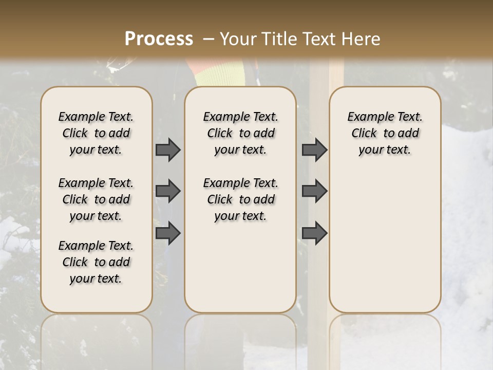 A Person Standing Next To A Bird Feeder In The Snow PowerPoint Template